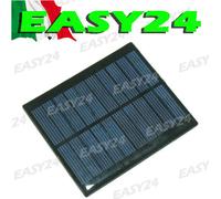 LOTTO 5 PEZZI MINI CELLA PANNELLO SOLARE FOTOVOLTAICO 12 v 45 mA CELLE CELLETTE