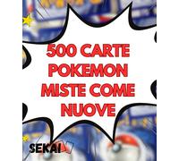 LOTTO 500 CARTE POKEMON MISTE + V EX VMAX GX HOLO REVERSE ITALIANE IDEA REGALO