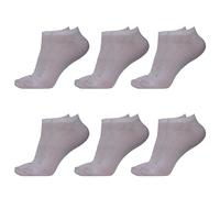 LOTTO 6 CALZE CORTE FANTASMINO UNISEX UOMO DONNA SPORT ELEGANTE COTONE BIANCO