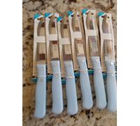 Lotto 6 Coltelli da Tavolo + Pelatore Verdure, 11 CM Inossidabile Madreperla