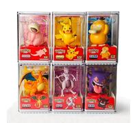 Lotto 6 Figurine Pokémon Gengar, Dracaufeu, Pikachu, Mewtwo, Ramoloss, Mew...