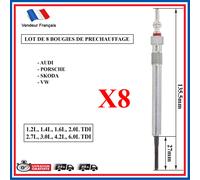 Lotto 8 Candela Candelette per Audi A8 Q7 4.2 4.2L V8 Tdi 50Tdi