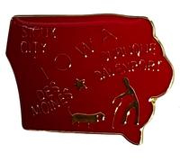 Lotto All'Ingrosso Di 50 Iowa Smalto Stato Mappa Cappello Risvolto Pin (Ace -