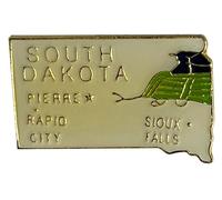 Lotto All'Ingrosso Di 50 Pacifico Dakota Smalto Stato Mappa Cappello Lapel Pin (