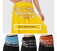 Lotto assortito accessori danza del ventre donna moneta argento Jaal 3 file s...