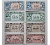 Lotto Banconote BANCA DI PAPEROPOLI Walt Disney production DOLLARI Zio Paperone