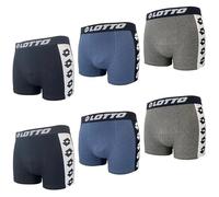 Lotto Boxer da uomo, in cotone, elasticizzati, confezione da 6 pezzi, colori assortiti, multicolore, M