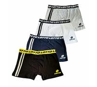 Lotto Boxer Uomo Offerta 6 Pezzi Boxer Uomo Elasticizzato Elastico Esterno Boxer Uomo Cotone (1011 6 Pezzi 2 Nero + 2 Blu + 1 Grigio + 1 Bianco, XL)