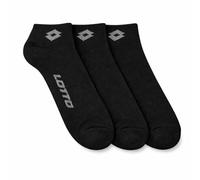 Lotto Calzini da sneaker, confezione da 3 pezzi, colore nero (43-46)