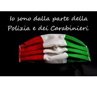 lotto con 24 tovagliette. Io sto dalla parte della polizie e dei carabinieri