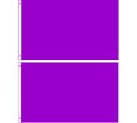 (Lotto Confezione Da 2) Trade Winds Bandiera Stampata 2'x3' Viola Con Occhielli
