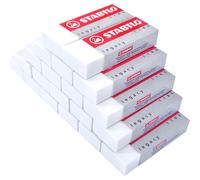 Lotto Confezione Di 100 Stabilo - Legacy 1186 Bianco Gomma Ufficio Scuola Lavoro