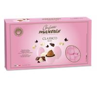 LOTTO DA 2 KG CONFETTI MAXTRIS CIOCCOMANDORLA ROSA EVENTI NASCITA BATTESIMO