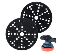 Lotto da 2 Proteggi-Platorello 6 Inch 150 mm 49 Fori Compatibile con Mirka Abranet 150mm, Festool, Bosch, Dewalt, Pad di Protezione Auto-Agrippante per Dischi Abrasivi, Levigatrici Rotoorbitali