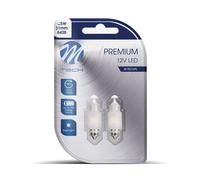 LOTTO DI 10 PEZZI Dioda M-TECH Premium LB360W - C5W 31mm, 12V 2xSMD2835,