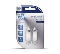 LOTTO DI 10 PEZZI Dioda M-TECH Premium LB362W - C5W 39mm, 12V 2xSMD2835,