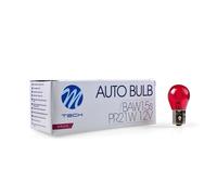 LOTTO DI 10 PEZZI Lampada M-TECH PR21W BAW15s 12V 21W ROSSO