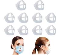 Lotto di 10 supporti per maschera, miglioramento 3D, in silicone, supporto di protezione, per rosse, proteggere il trucco, America, lo spazio respiratorio Aiuta a favorire una respirazione morbida
