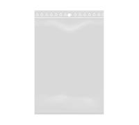 Lotto di 1000 Buste Trasparenti con Chiusura a Zip - Plastica Alimentare (10 x 15 cm)