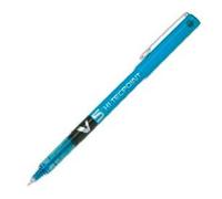 Lotto di 12 Pilot V5 Hi-Tecpoint - Penna roller con punta da 0,5 mm, inchiostro liquido turchese