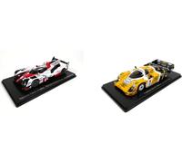 - Lotto di 2 Auto 24h Le Mans Spark 1/43 Toyota TS050 Hybrid (2017) + Porsche 956 (1984) - LM01+03