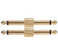 Lotto Di 2 Connettori Jack Dritto - Placcati Oro per Pedale Di Chitarra