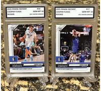 Lotto Di 2 Cooper Flagg 2025 Panini Istante Graduate Gem-Mt 10 Recluta #17 & #10