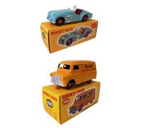 - Lotto di 2 Dinky Toys Triumph TR2 Sports + Bedford Van Kodak - Auto in Miniatura 1/43 111+480 LDA1