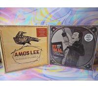 Lotto di 2 dischi Amos Lee: Mission Bell (legno di quercia), My Ideal...