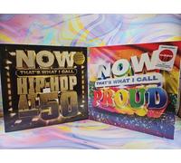Lotto di 2 dischi musicali Now That's What I Call: Proud, Rap at 50