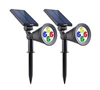 Lotto di 2 faretti solari proiettore 100LM 2x SPIKY C34