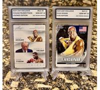 Lotto Di 2 Hulk Hogan/Trump/Tyson 2024 LEAF GRADED GEM-MT 10 Esclusivo LEGENDS