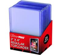 Lotto di 25 maniche Ultra Pro TopLoader formato regolare 4""x3"" (trasparente)