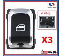 3 Pulsante Alzacristalli Anteriore Destro Previsto per Audi A1 A4 A5 A6 A7 Q3