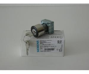 LOTTO DI 3 PEZZI SELETTORE CHIAVE RONIS 2 POS. PERM. SIEMENS 3SB3500-4AD11