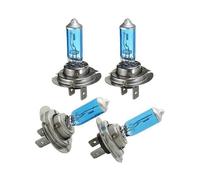 Lotto di 4 lampadine alogene H7 da 100 W, luce bianca