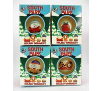 Lotto Di 4 South Park Vetro Ornamento Sfera Cartman Stan Kenny Chef Vacanza Xmas
