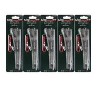 LOTTO di 5 KATO N Scala 20-202 Unitrack Affluenza Elettrica #6 Sinistro Giappone