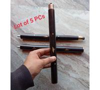 Lotto di 5 pezzi Bastone da passeggio in legno nero 3 pieghe per solo...