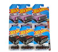 Lotto di 6 Hot Wheels 2026 83' Chevy Silverado Pink Black Widow & '62 Chevy P...