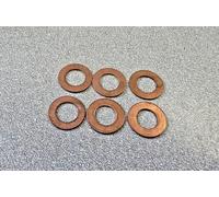 Lotto Di 6 Nuovo Originale Porsche 356 Pre A Motore Custodia A10X18 Rame Washers
