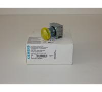 LOTTO DI 8 PEZZI INDICATORE LUMINOSO GIALLO SIEMENS 3SB3501-6BA30