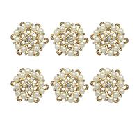 Lotto di perle finte strass di cristallo fiore spille set fai da te matrimonio bouquet da sposa da donna brocce, Zinco, Strass