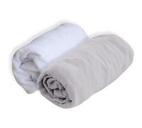 Lotto DOMIVA 1 Alese + 1 Lenzuolo con angoli - 60 X 120 Cm - Perla