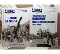 LOTTO ESERCITO ITALIANO FORZE ARMATE ARTIGLIERIE CONTROAEREI + L'OBICE DA 105/14