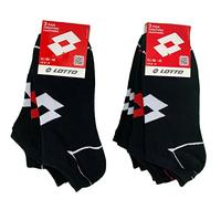 Lotto Fantasmini moda con logo, 6 PAIA (nero, bianco, assortito) (39-42, Nero)