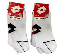 Lotto Fantasmini moda con logo, 6 PAIA (nero, bianco, assortito) (43-46, Bianco)