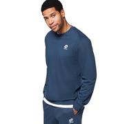 Lotto Felpa basic da uomo, in cotone, senza cappuccio e con piccolo logo, casual, vestibilità normale, disponibile in 3 colori, felpa in S-3XL, Blu, XXL