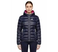 Lotto GIUBBOTTO DONNA 110 GRAMMI - PIUMINO DONNA INVERNALE - TRAPUNTATO IMBOTTITO 110 GRAMMI GIACCA DONNA GIUBBOTTO DONNA CON CAPPUCCIO (M, 149650 BLU)