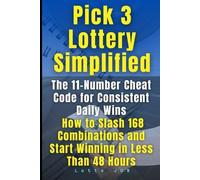 Lotto Job Pick 3 Lottery Simplified (Tascabile)